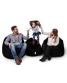 Fotoliu puf, Bean Bag, Ferndale, 100 cm, poliester impermeabil, negru