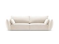 Canapea 3 locuri, Kaelle, Micadoni Home, BL, 208x100x85 cm, catifea, bej deschis