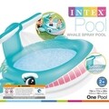 Piscina gonflabila pentru copii Whale, 200 L, 201x196x91 cm, polivinil, multicolor