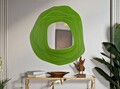 Oglinda decorativa Dalia, Mauro Ferretti, 90x97 cm, MDF/oglinda, verde