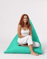 Fotoliu puf, Bean Bag Ferndale, Pyramid Bed, 145 cm, poliester impermeabil, turcoaz