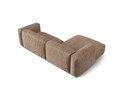 Coltar modular stanga 2 locuri, Martina-120, Micadoni Home, 283x176x75 cm, catifea, bej inchis