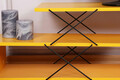 Comoda TV, Kalune Design, Zigzag, 120x40x30 cm, Galben