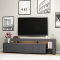 Comoda TV Beliz, Inarch, 192x37x53 cm, antracit