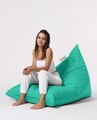 Fotoliu puf, Bean Bag Ferndale, Pyramid Bed, 145 cm, poliester impermeabil, turcoaz