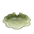 Tava decorativa Asali, Homla, 27.5x3 cm, sticla, verde