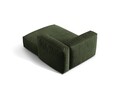 Sezlong modular living dreapta 1 loc, Martina-120, Micadoni Home, 176x123x75 cm, catifea, verde