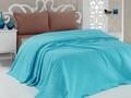 Cuvertura de pat dubla, Bella Carine by Esil Home, 2 - Turquoise, 200x240 cm, 100% bumbac, turcoaz