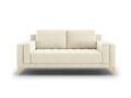 Canapea, Orrino, Mazzini Sofas, 2 locuri, gold legs, 170x94x82 cm, catifea, bej deschis