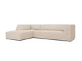 Coltar stanga 4 locuri, Ruby, Micadoni Home, BL, 273x180x69 cm, poliester, bej