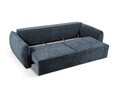 Canapea extensibila 3 locuri, Kaelle, Micadoni Home, BL, 244x97x91 cm, poliester chenille, albastru regal