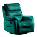 Fotoliu cu recliner, Niron, Trone TV, 80x105x80 cm, Verde