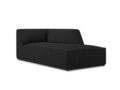 Sezlong living dreapta 1 loc, Ruby, Micadoni Home, BL, 180x93x69 cm, poliester, negru