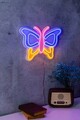 Decoratiune luminoasa LED, Butterfly, Benzi flexibile de neon, DC 12 V, Multicolor