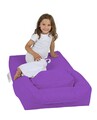 Set fotoliu si taburet pentru copii, Bean Bag, Ferndale, 65x50x40 cm, poliester impermeabil, mov