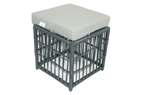 Set mobilier de gradina, Jumilla, Lady Pouffe- Grey, Gri