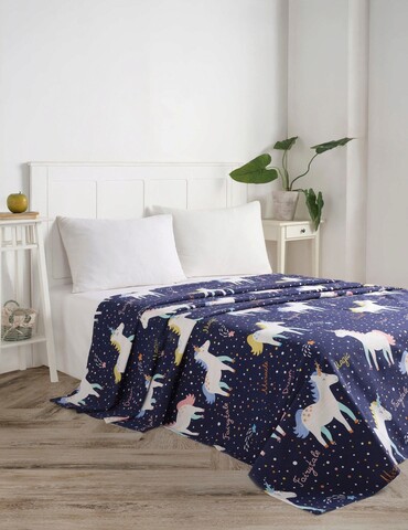 Cuvertura matlasata dubla, Magic Unicorn, Eponj Home, Bumbac