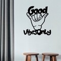 Decoratiune de perete, Good Vibes Only, Tanelorn, 52x58 cm, metal