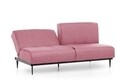 Canapea extensibila Anton Sofabed, Futon, 3 locuri, 190x130 cm, metal, rosu grizzled