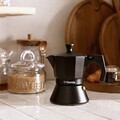 Cafetiera Mia Mokka, Homla, capacitate 3 cesti, aluminiu, negru