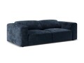 Canapea 3 locuri cu tetiera reglabila, Cruz-197, Micadoni Home, 234x103x74 cm, tesatura chenille Cremona, albastru navy