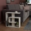 Masuta pentru living, Homitis, Saly - White, 20x55x57 cm