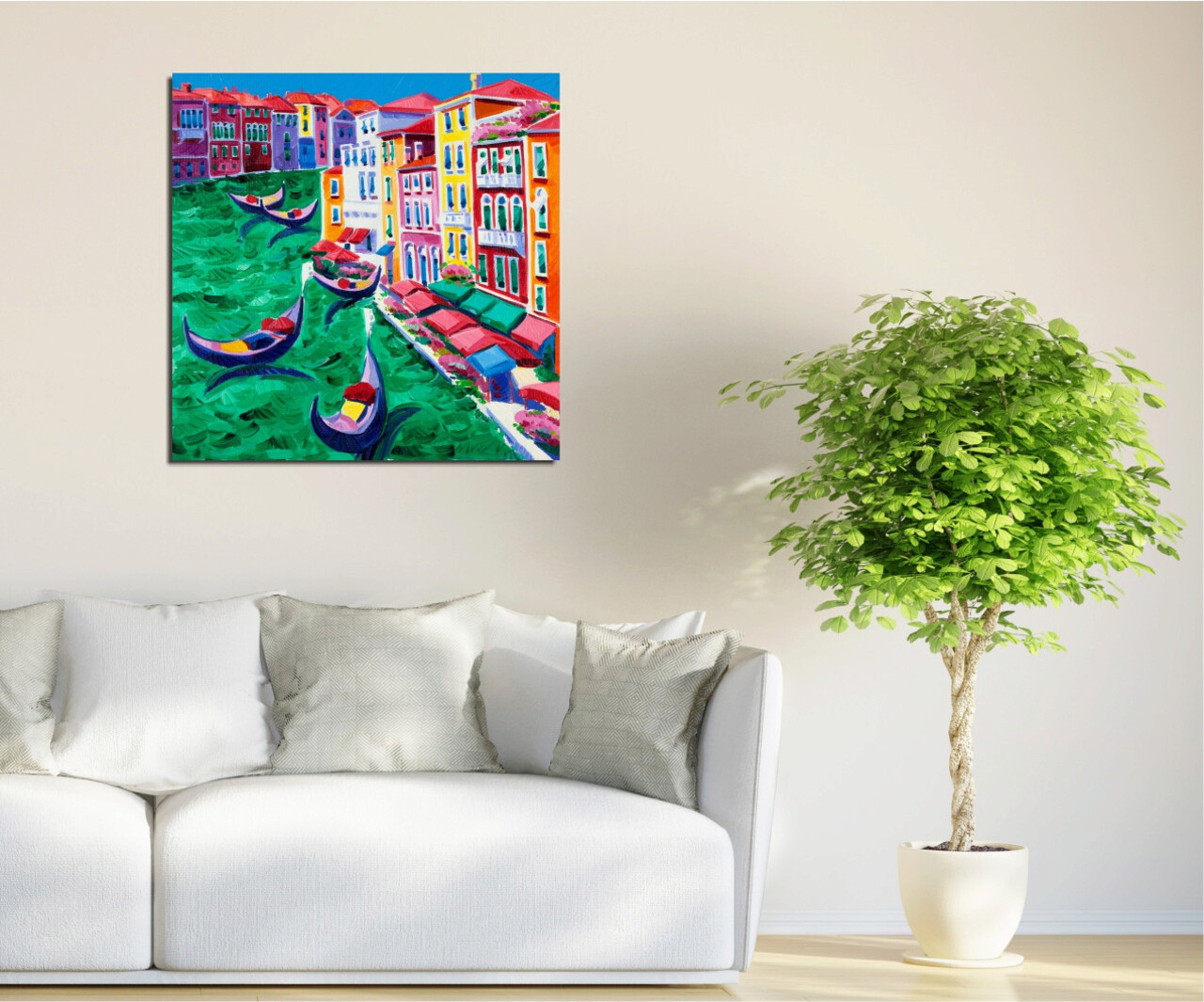 Tablou Decorativ, KC067, Canvas, Dimensiune: 45 X 45 Cm, Multicolor