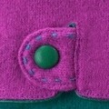 Manusi dama, Art of Polo, 23 cm, lana, verde/fuchsia