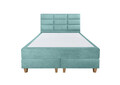 Pat matrimonial, Stockholm, Harmony E, 160x200 cm, saltea tip Pocket, topper memory, Mint