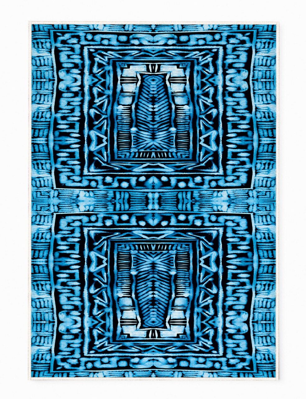 Covor Blue Mask, Oyo Concept, 80x140 cm, poliester, multicolor