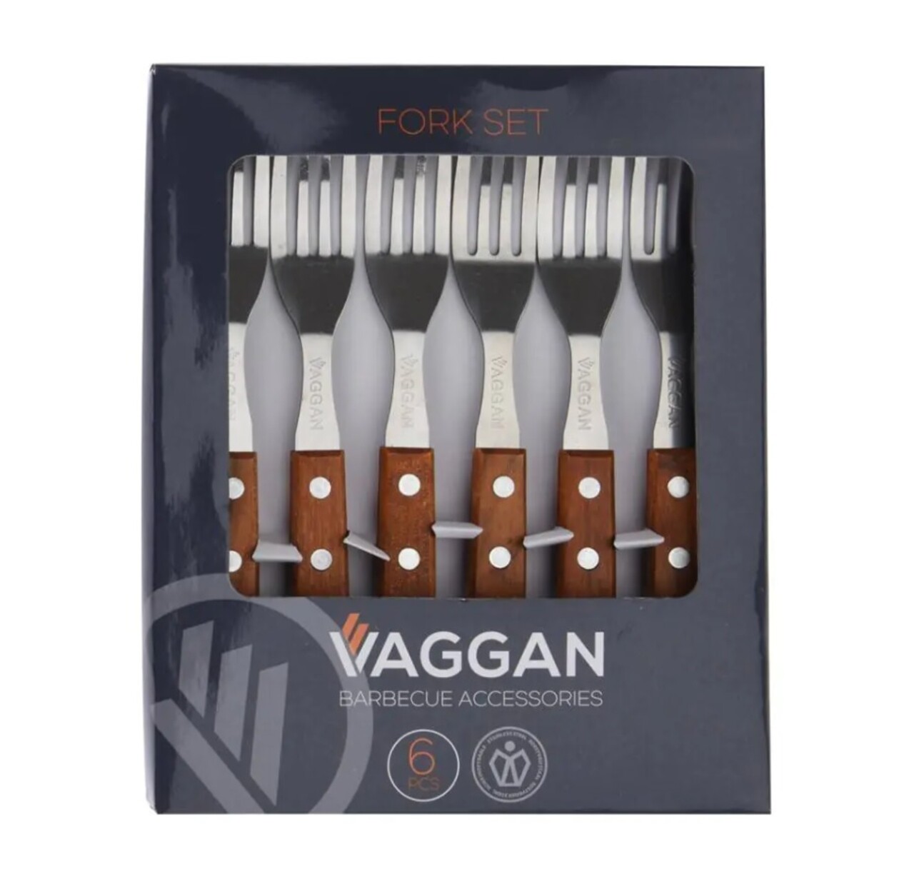 Set 6 furculite Vaggan, 19.5 cm, inox, - 2 | YEO