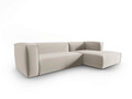 Coltar dreapta 4 locuri, Mackay, Cosmopolitan Design, 282x166x73 cm, catifea, bej deschis