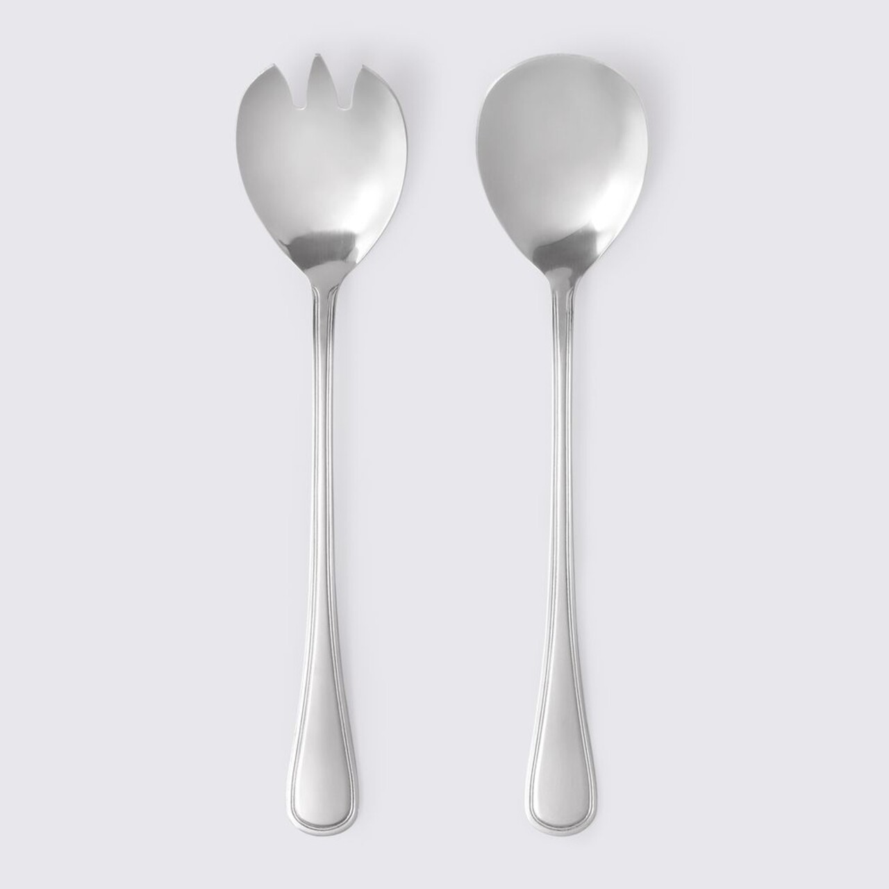 Set lingura + furculita salata London, Domotti, 23.5 cm, inox