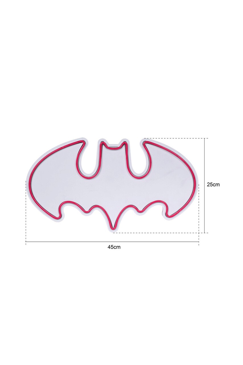 Decoratiune Luminoasa LED, Batman Bat Light, Benzi Flexibile De Neon, DC 12 V, Rosu