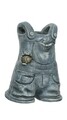 Ghiveci Dungarees, Decoris, 25x18x36 cm, polirasina, gri