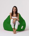 Fotoliu puf, Bean Bag, Ferndale Premium XXL, 115 x 130 cm, poliester impermeabil, verde