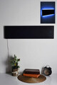 Decoratiune luminoasa LED, Rectangle, MDF, 60 LED-uri, Albastru