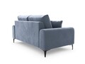 Canapea, Madara, Mazzini Sofas, 2 locuri, 172x102x90 cm, catifea, albastru deschis