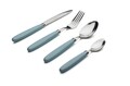 Set tacamuri 16 piese Elikie Blue, Sabichi, inox/plastic, bleu