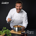 Oala cu capac 4.3 L, ORIGINI by Chef Nicolai Tand, Cooking by Heinner, 22x11.5 cm, inox/sticla termorezistenta, argintiu