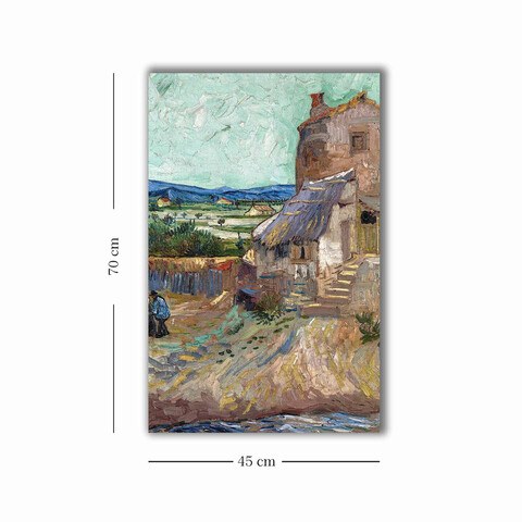 Tablou decorativ, 4570VANGOGH033, Canvas , Lemn, Multicolor