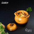 Oala cu capac 2 L, ORIGINI by Chef Nicolai Tand, Cooking by Heinner, ceramica, portocaliu degrade