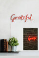 Decoratiune luminoasa LED, Grateful, Benzi flexibile de neon, DC 12 V, Rosu