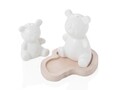 Set solnita si pepernita cu suport, Bear, Brandani, 10x8x8 cm, portelan/bambus