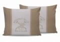 Set 2 fete de perna 50x70, 100% bumbac, Beverly Hills Polo Club, BHPC 024 - Cream, Alb/Crem