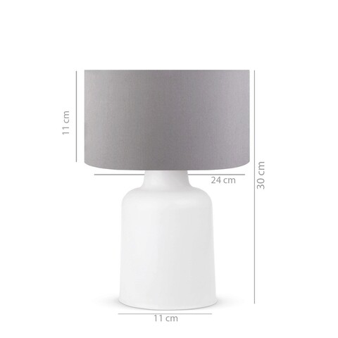 Lampa de masa, Insignio, 780SGN1910, PVC, Gri