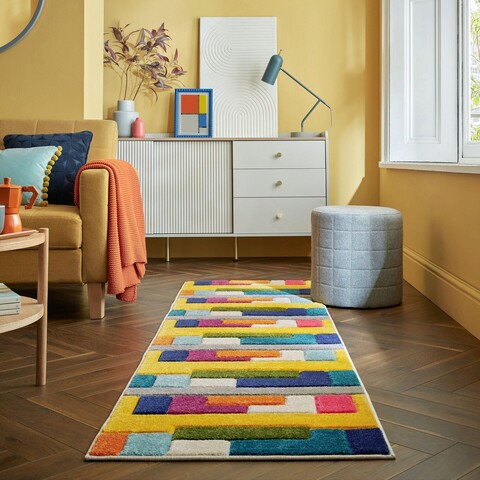 Covor Mambo Multi, Flair Rugs, 66x300 cm, polipropilena, multicolor