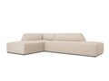 Coltar stanga 4 locuri, Ruby, Micadoni Home, BL, fara cotiera, 273x180x69 cm, poliester, bej