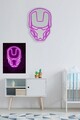 Decoratiune luminoasa LED, Iron Man, Benzi flexibile de neon, DC 12 V, Roz