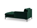 Sezlong living dreapta 1 loc, Mamaia, Micadoni Home, BL, 185x102x75 cm, catifea, verde bottle